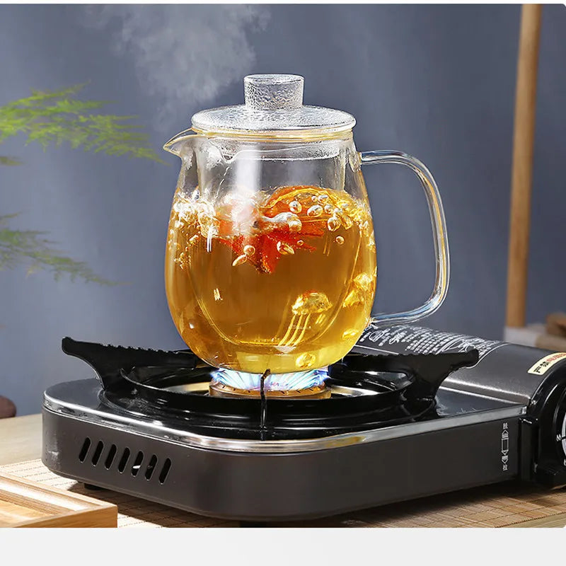 Théière en verre avec infuseur