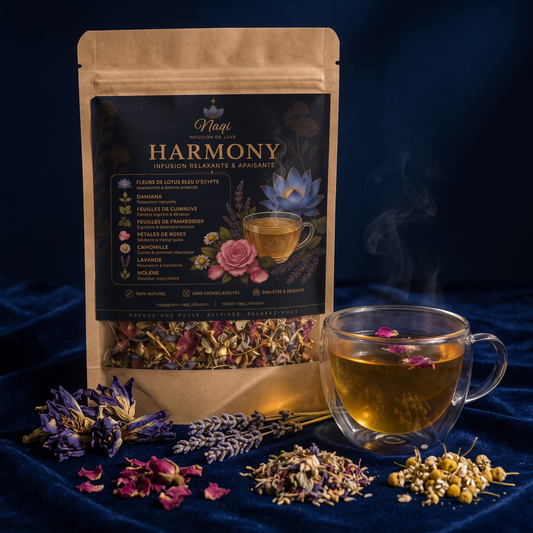 Infusion Naqi HARMONY au lotus bleu